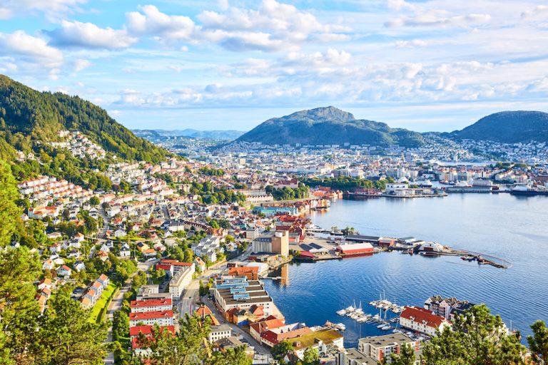 Bergen city in Norway
