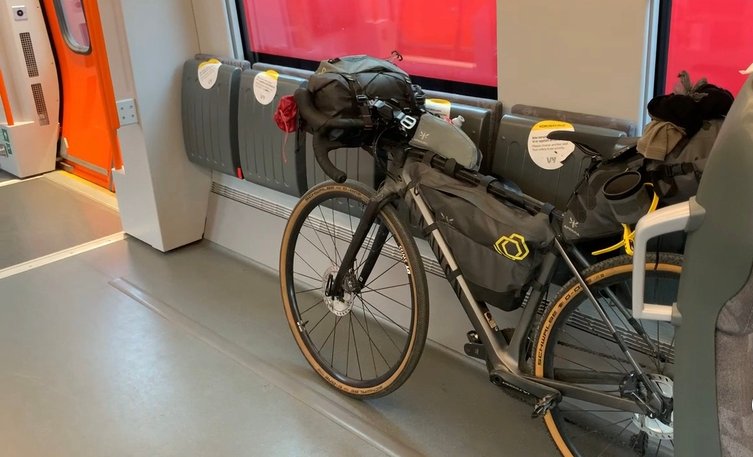 Bike in a train