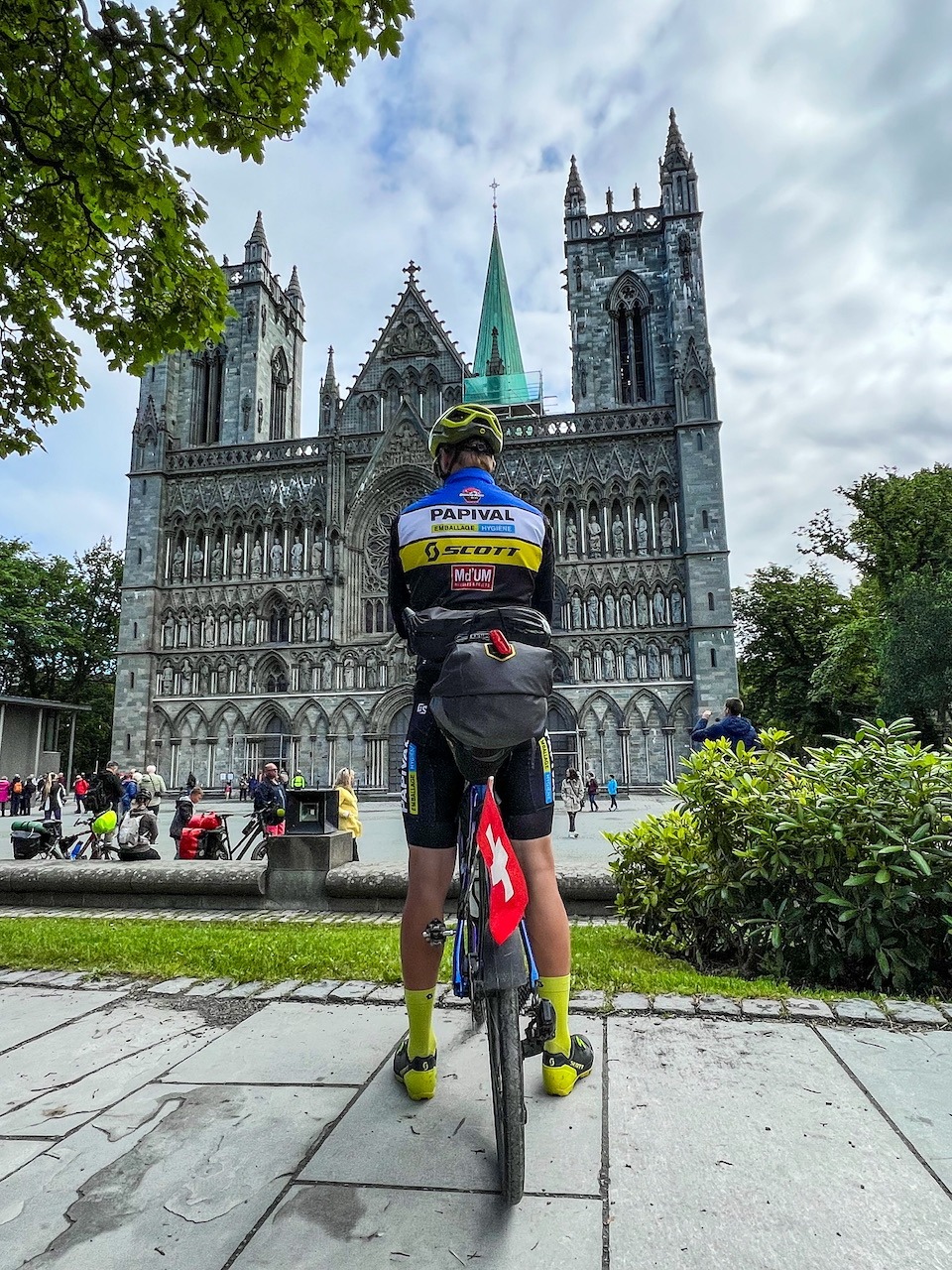 Arriving at Nidaros Cathedral
