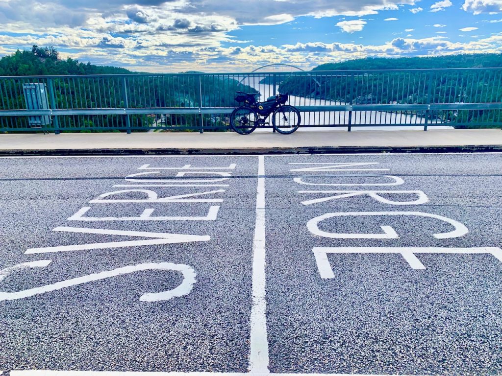 Radfahren an der schwedischen Grenze