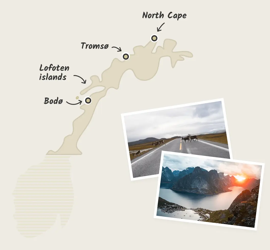 North Norway map