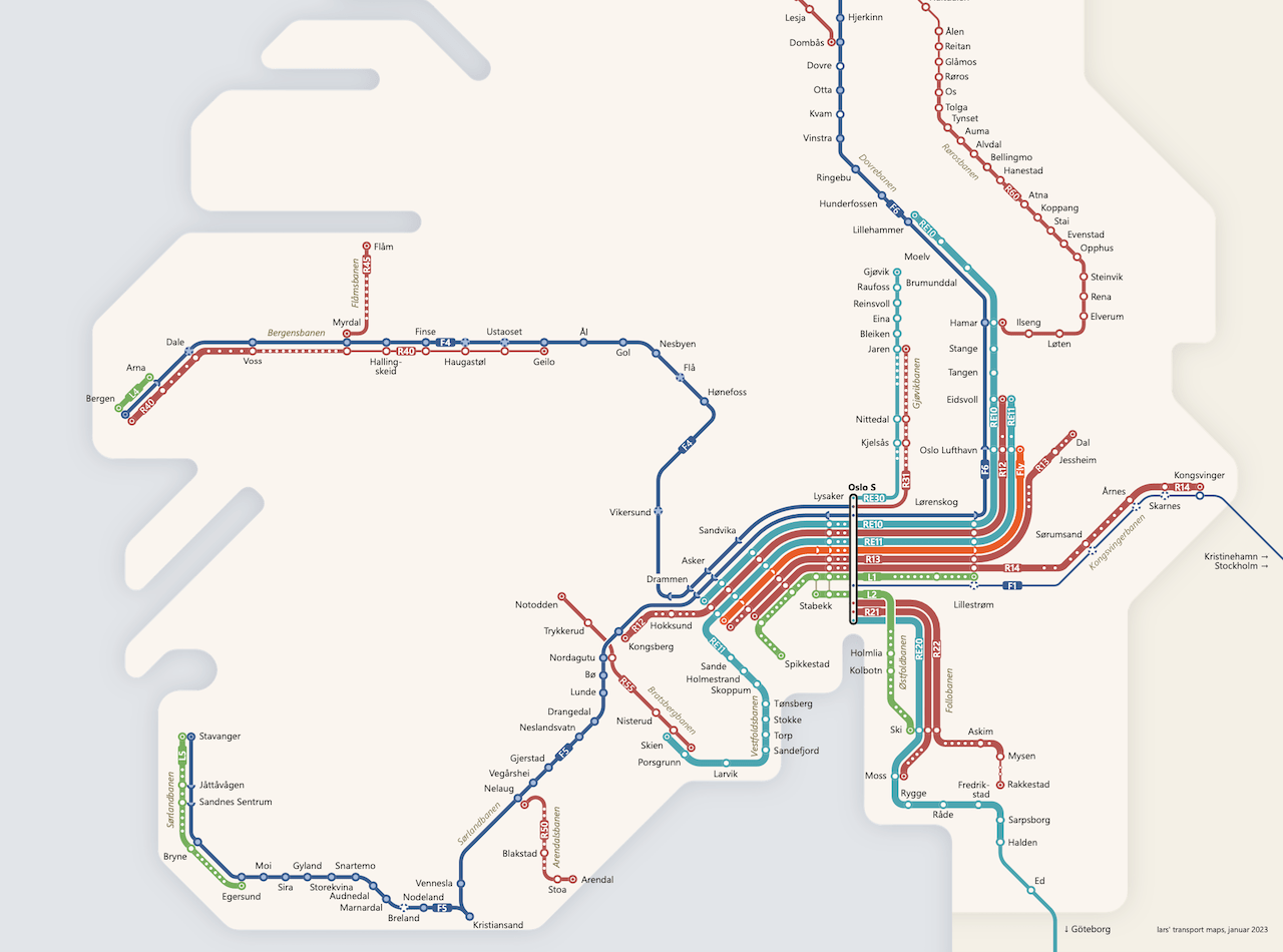 lars transport maps Norway