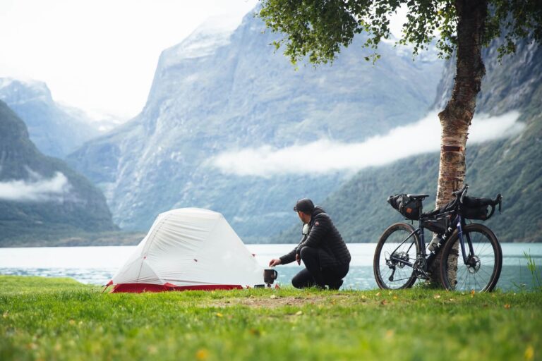Camping bikepacking norway