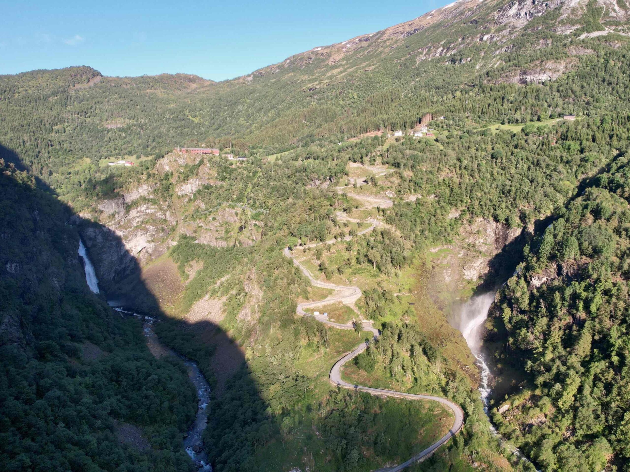 two waterfalls