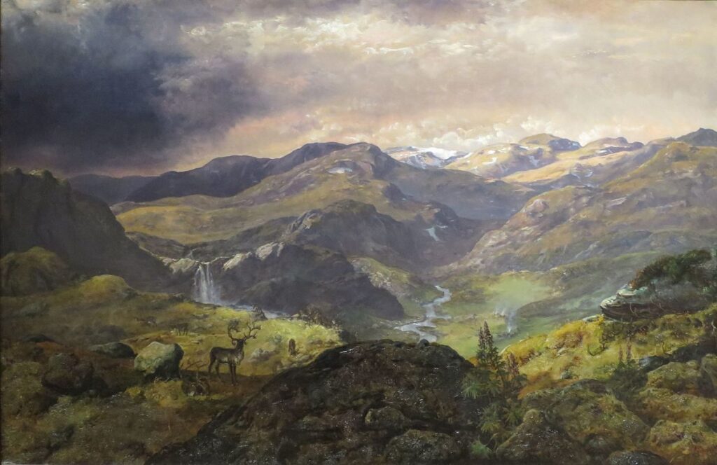 'Måbødalen,_Norway'_by_Johan_Christian_Dahl,_1854,_Bergen_Kunstmuseum - Cycle Norway